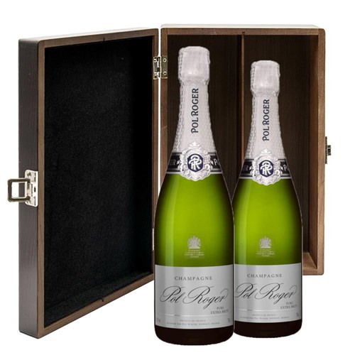 Pol Roger Pure Extra Brut Champagne 75cl Double Luxury Gift Boxed Champagne